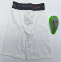 Shock Doctor Boys Shorts Compression Athletic with Protective Cup White OSFM