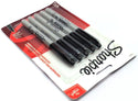 Sharpie Permanent Markers Fine Tip Art Stationery Quick Drying Black 5-Pack