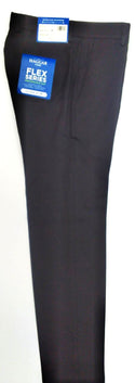 Haggar H26 Men's Suit Pants Flex Series Ultra Slim Stretch Black Size 28x30