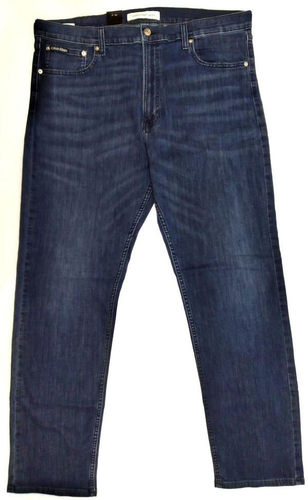 Calvin Klein Men's Jean Pants Slim Straight Classic Fit High Stretch Blue 40x32