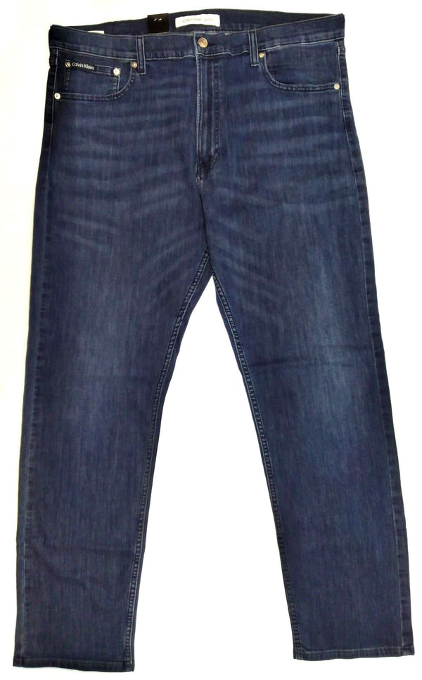 Calvin Klein Men's Jean Pants Slim Straight Classic Fit High Stretch Blue 40x32