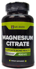 Magnesium Citrate Dietary Supplement 400mg Supports Bone Health 120 capsules