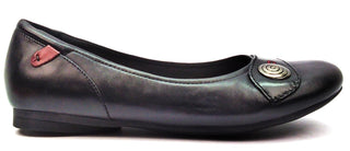 Rockport Cobb Hill Emma Women Round Toe Leather Casual Shoes Black Flats Size 9