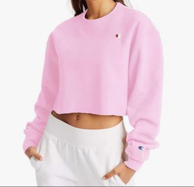 Champion Life Women's Crop Top Sweatshirt Reverse Weave Cut Off Long Sleeved Top