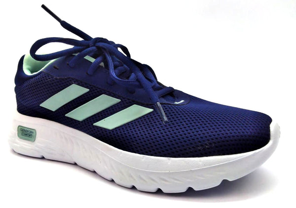 Adidas Women's Running Shoes Sneakers Cloudfoam Comfy 3 Stripes Lace Up