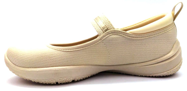 Jsport Women's Mary Jane Casual Shoes Outdoor Closed Toe Slip on Cream Size 6.5
