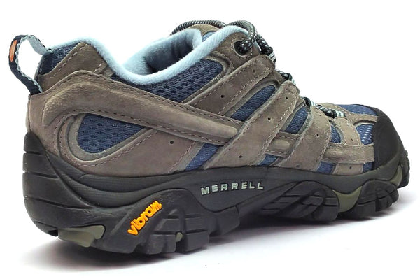 Merrell Women's Moab 2  Hiking Shoes Vent Vibram Low Top Outdoor Smoke Size 6M