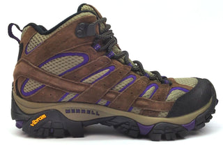 Merrell Women's Moab 2 Shoes Boots Vent Mid Vibram Bracken Purple Size 6M