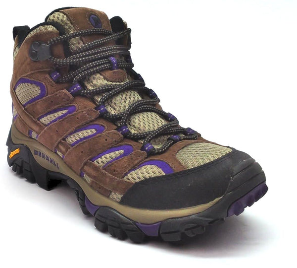 Merrell Women's Moab 2 Shoes Boots Vent Mid Vibram Bracken Purple Size 6M
