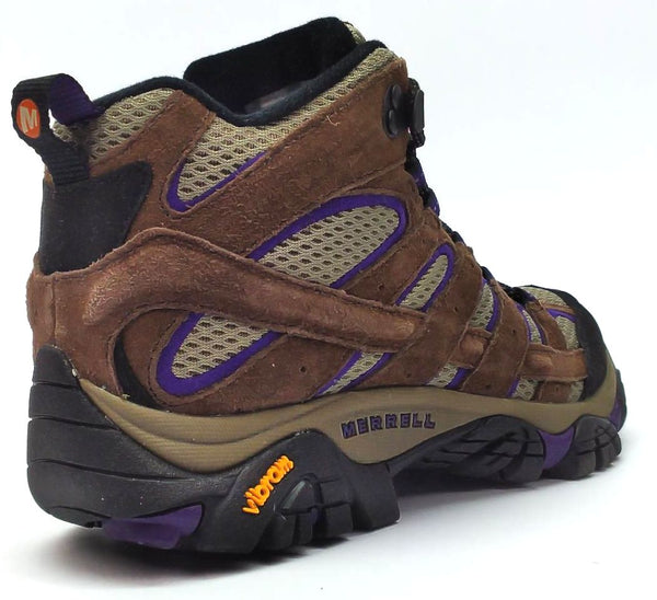 Merrell Women's Moab 2 Shoes Boots Vent Mid Vibram Bracken Purple Size 6M
