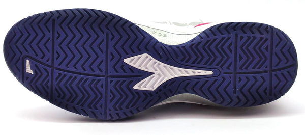 Diadora Women's Blushield Torneo 2 AG Tennis Shoes White Blue Pink Size 10