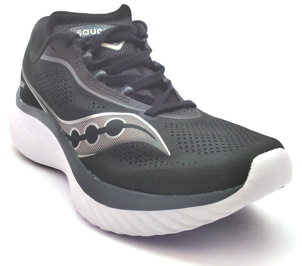 Saucony Kinvara 15 Women's Running Shoes Lace Up Black White Size 6.5 Medium