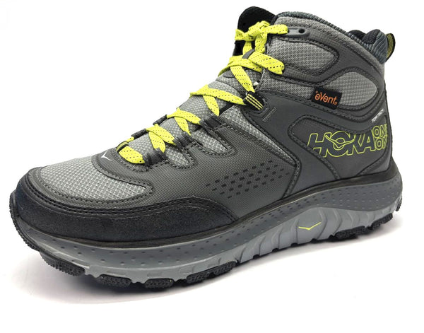 Hoka One One Men's Hiking Boots Shoes Tor Tech Mid Waterproof Grey Acid Size 10