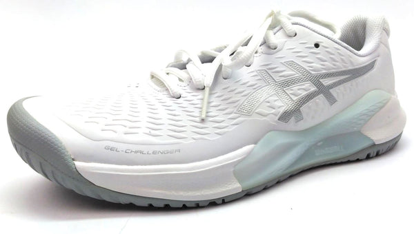 Asics Women's Gel-Challenger 14 Tennis Shoes Lace Up White Pure Silver Size 9