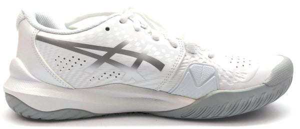 Asics Women's Gel-Challenger 14 Tennis Shoes Lace Up White Pure Silver Size 9