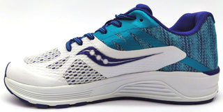 Saucony Girls Ride 10 Running Shoes Athletics FlexFilm Blue White Size 3.5M