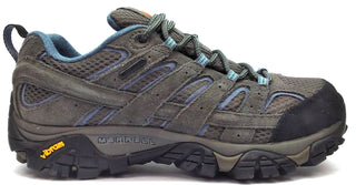 Merrell Women's Moab 2 Hiking Shoes Vibram Waterproof Lace Up Granite Size 7.5M