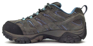 Merrell Women's Moab 2 Hiking Shoes Vibram Waterproof Lace Up Granite Size 7.5M