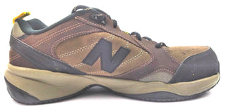 New Balance Men's 627 Steel Toe Cap Training Work Shoes Lace Up Brown 9.5D