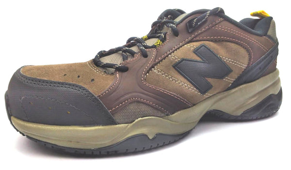 New Balance Men's 627 Steel Toe Cap Training Work Shoes Lace Up Brown 9.5D