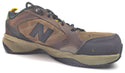 New Balance Men's 627 Steel Toe Cap Training Work Shoes Lace Up Brown 9.5D