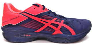 Asics Women's Speed 3 Tennis Shoes Gel-Solution Lace Up Blue Pink Size 10