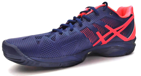Asics Women's Speed 3 Tennis Shoes Gel-Solution Lace Up Blue Pink Size 10