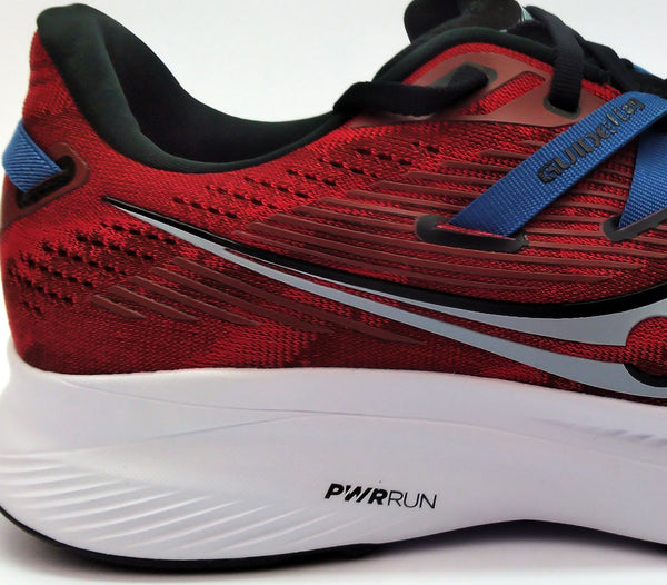Saucony Men's Guide 16 Running Shoes PWRRUN Dahlia Red Black Size 11.5 M