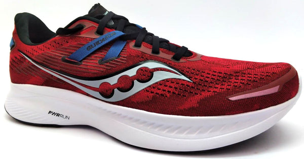 Saucony Men's Guide 16 Running Shoes PWRRUN Dahlia Red Black Size 11.5 M