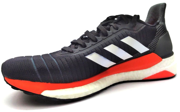 Adidas Men's Solar Glide 19 M Running Shoes Lace Up Black Orange Size 7.5