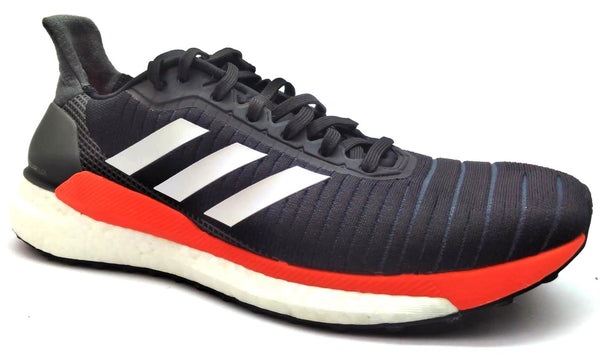 Adidas Men's Solar Glide 19 M Running Shoes Lace Up Black Orange Size 7.5