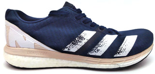 Adidas Women's Adizero Boston 8 Running Shoes Lightstrike Navy Light Pink Size 9.5