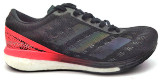 Adidas Women's Adizero Boston 9 Running Shoes Lace Up Black Pink Size 8.5