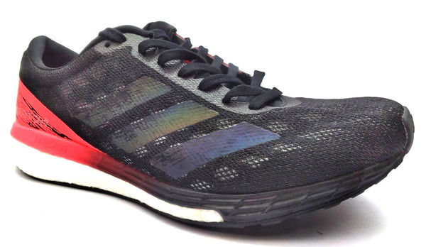 Adidas Women's Adizero Boston 9 Running Shoes Lace Up Black Pink Size 8.5