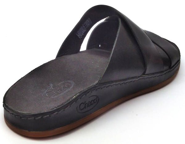 Chaco Women's Wayfarer Slide Sandals Leather Outdoor Slip-on Black Size 6 M