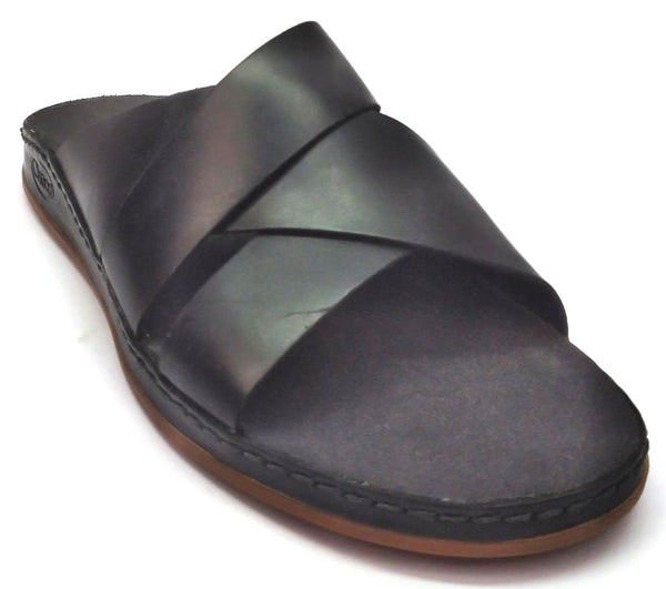 Chaco Women's Wayfarer Slide Sandals Leather Outdoor Slip-on Black Size 6 M