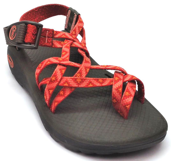 Chaco Women's Z/Cloud X2 Sandals Duo Strapped Fabric Peach Rouge Size 5M