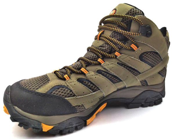 Merrell Men's Moab 2 Mid GTX Hiking Boots GORE-TEX Vibram Walnut Size 9 M