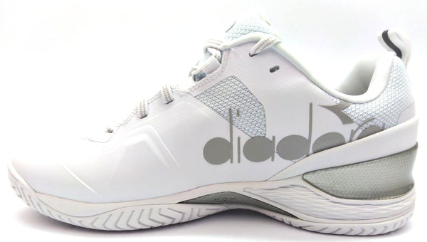 Diadora Men's Blushield Torneo 2 AG Tennis Shoes Lace-up White Wide