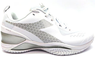 Diadora Men's Blushield Torneo 2 AG Tennis Shoes Lace-up White Wide