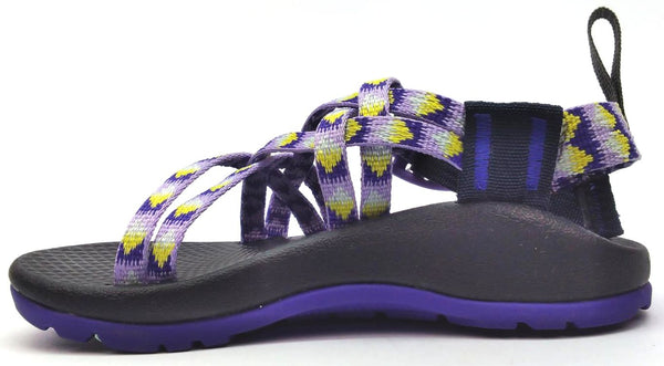 Chaco Kids Girl's ZX1 Ecotread Sandals Adjustable Pyramid Orchid Size 10 M