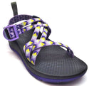 Chaco Kids Girl's ZX1 Ecotread Sandals Adjustable Pyramid Orchid Size 10 M