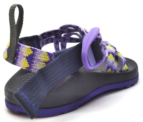 Chaco Kids Girl's ZX1 Ecotread Sandals Adjustable Pyramid Orchid Size 10 M