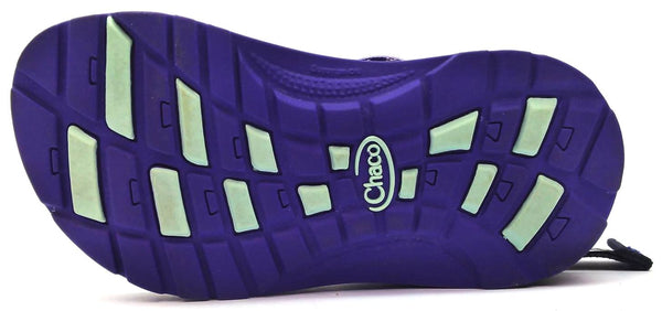 Chaco Kids Girl's ZX1 Ecotread Sandals Adjustable Pyramid Orchid Size 10 M