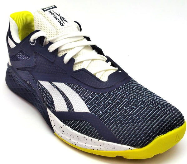 Reebok Men's Nano X Running Shoes Fitness Workout Vecnav White Chartr Size 9