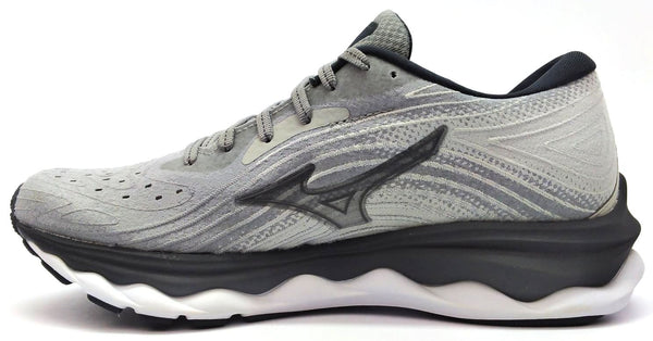 Mizuno Women's Wave Sky 6 Running Shoes Lace-up Grey White Neon Size 7