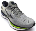 Mizuno Women's Wave Sky 6 Running Shoes Lace-up Grey White Neon Size 7
