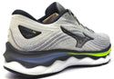 Mizuno Women's Wave Sky 6 Running Shoes Lace-up Grey White Neon Size 7