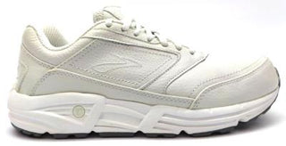 Buy white Brooks Men&#39;s Addiction Walker Walking Shoes Lace Up Leather Athletic Sneakers
