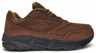 Brooks Men's Addiction Walker Walking Shoes Lace Up Leather Athletic Sneakers